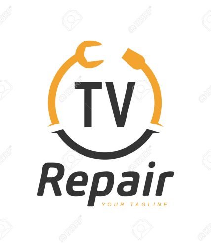 164591622 tv letter design with repairing logo modern letter logo design in repair icon